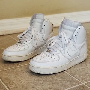 Mens Nike Air Force 1 AF1 Og Triple White High 8M